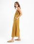 Adjustable embroidered long cotton dress